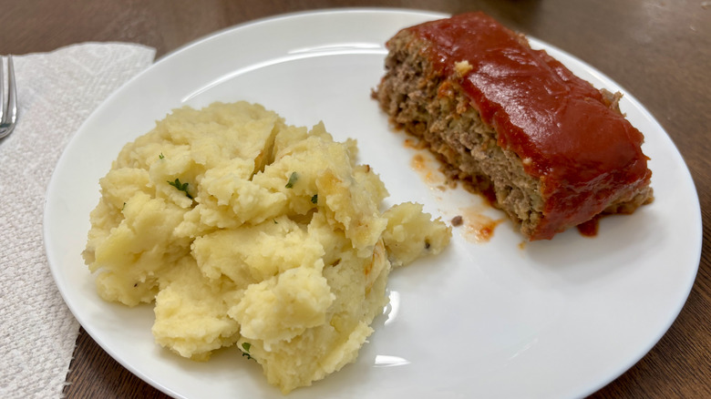 Meatloaf with Yukon Gold Mashed Potatoes
