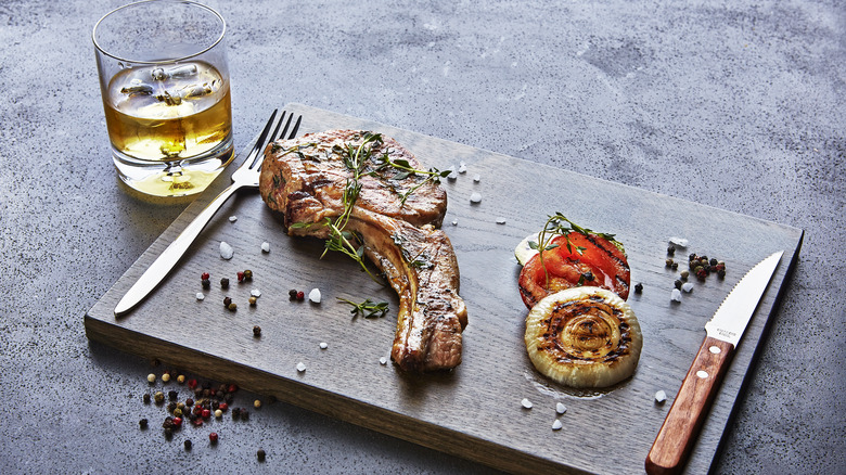 Whisky or Drambuie with food