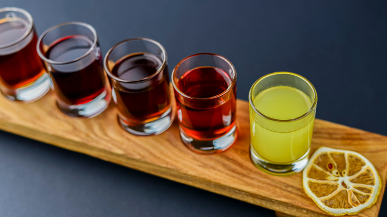 Mezcal flight