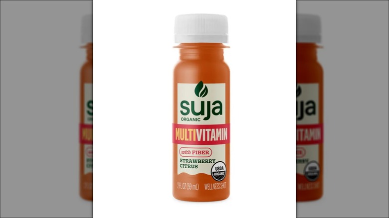 pink bottle of suja multivitamin shot