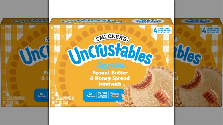 pb and honey uncrustables in box