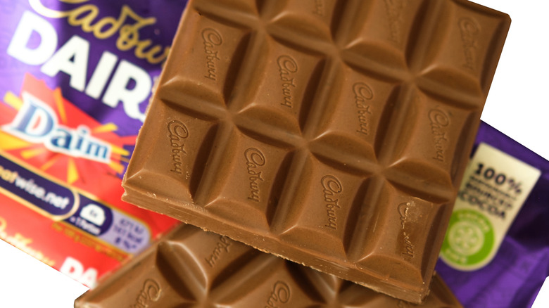 Cadbury Dairy Milk and Daim chocolate bars