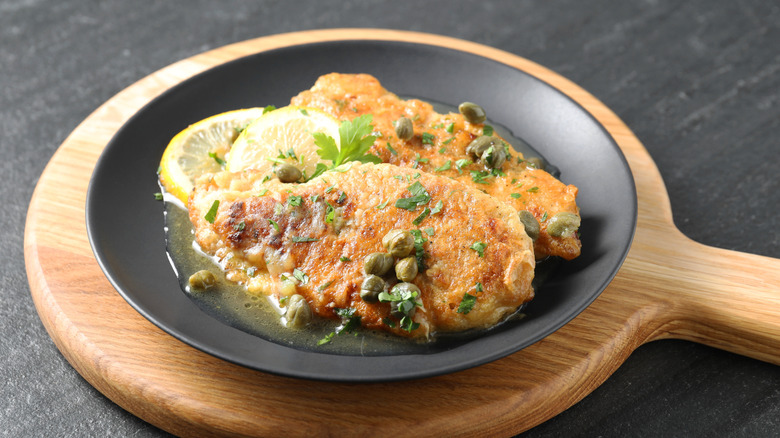 Chicken piccata with herbs and lemon
