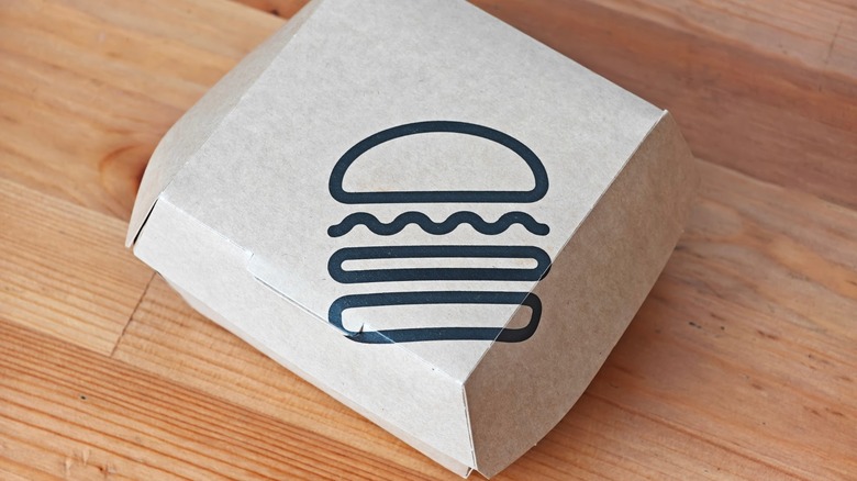 shake shack box with logo