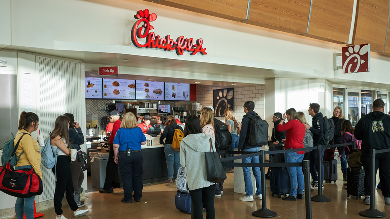 Chick-fil-A location at San Jose International Airport.