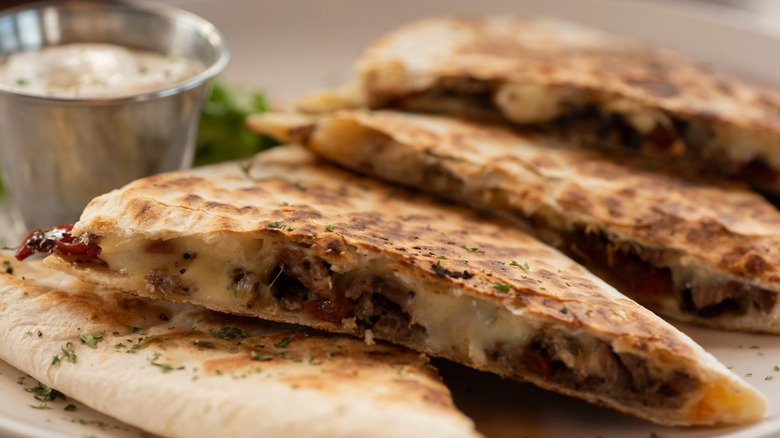 Quesedilla with jack cheese