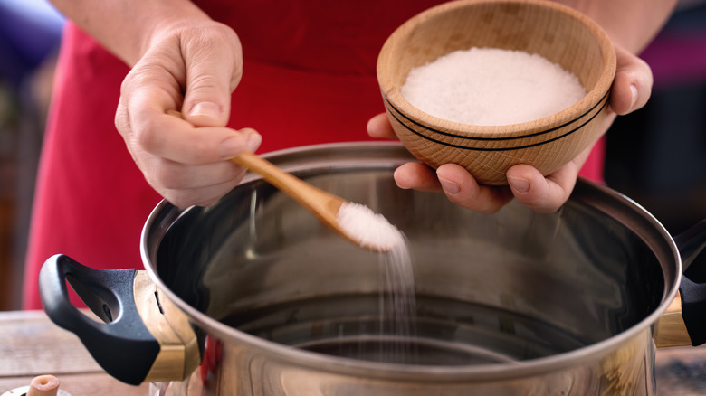 Salting water
