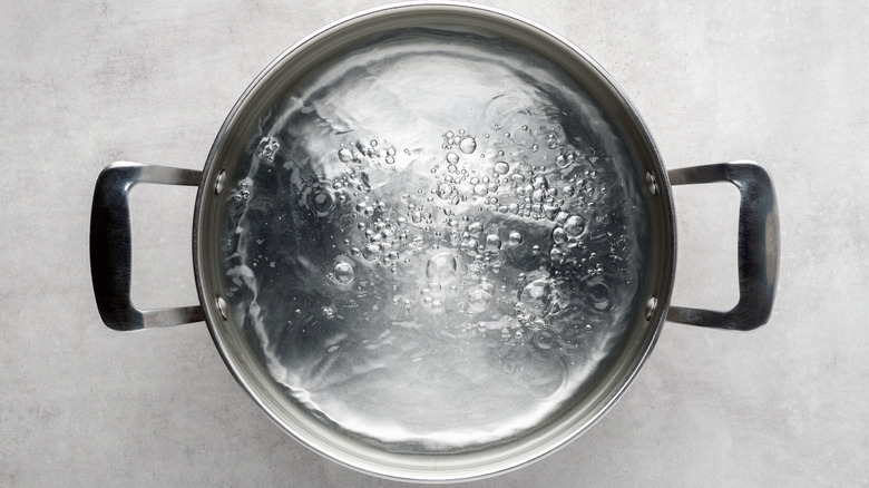 Boiling water